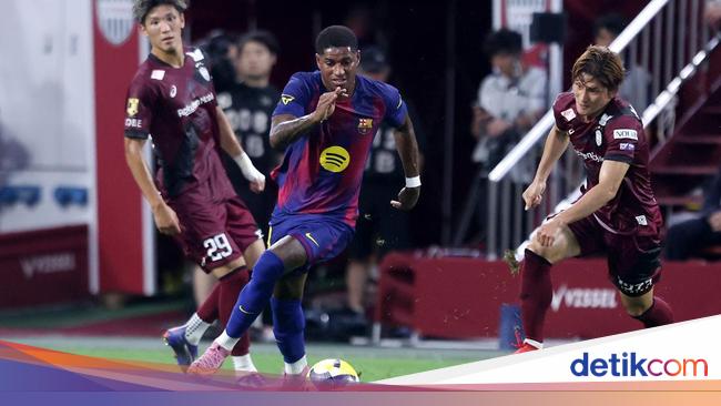 Barca Kalahkan Vissel Kobe, Rashford kok Cuma Main Sebentar?